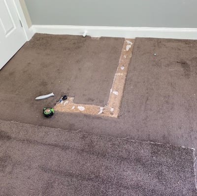 Is it possible to repair this section of carpet?